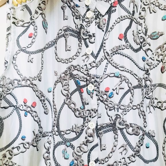 🤑FREE w/ purchase! H&M Conscious Chain Print Tank - Picture 8 of 16